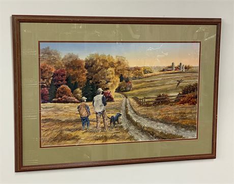 Mike Capser “A Day Well Spent” Framed Painting