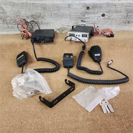 Cobra CB Radio Pair w/ Extras