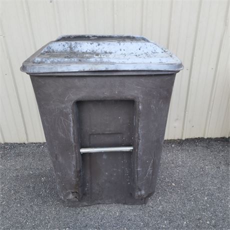 Rolling Trash Container - 27x27x40