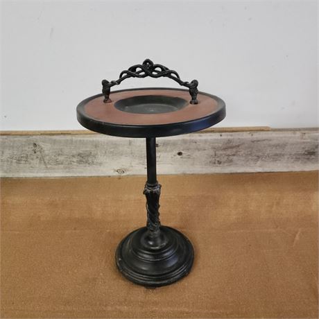 Vintage Standing Metal Ashtray