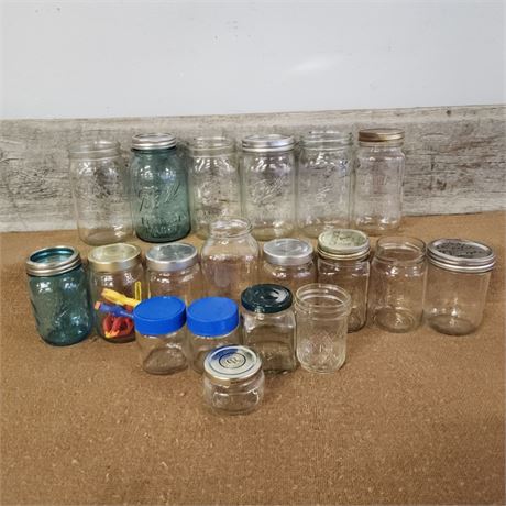 Assorted Canning Jars