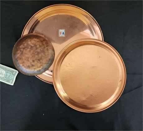 Vintage Copper Platters