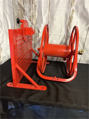 Red Fire Hose Reel And Stand :) !!!