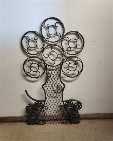 Wrought Iron Tree of Life Wall Sculpture - 26x50