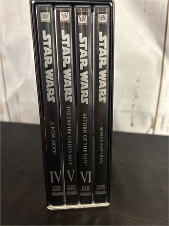 STAR WARS TRILOGY IV,V AND VI And A Bonus Material DVD’S