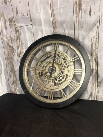 Large Real Moving Gears Wall Clocks