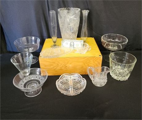 Vintage Cut & Etched Glass/Crystal