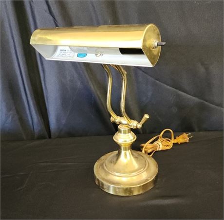 Brass Bankers Lamp