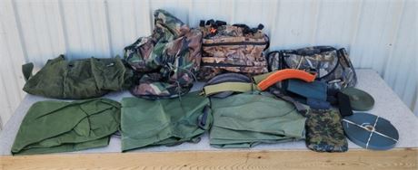 Nylon Strap Duffel & Cammo Bags (some waterproof)