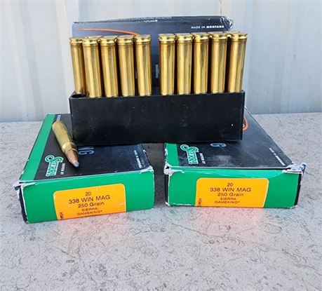 338 Win Mag Ammo - 60rds