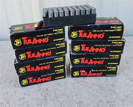 9mm Luger Ammo - 160rds.