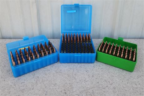 338 Ammo w/ Cases & Some Brass - 147rds.