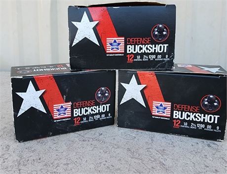 12g. Buck Shot Shells - 30rds.