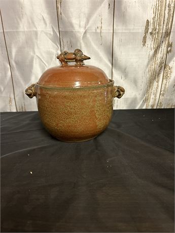 Very Beautiful Vintage Ceramic Baking Pot