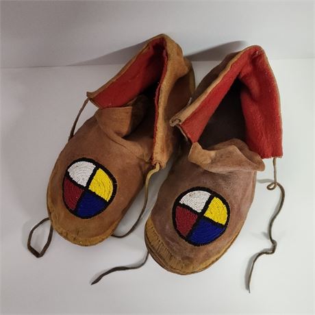 Native American Beaded Moccasins