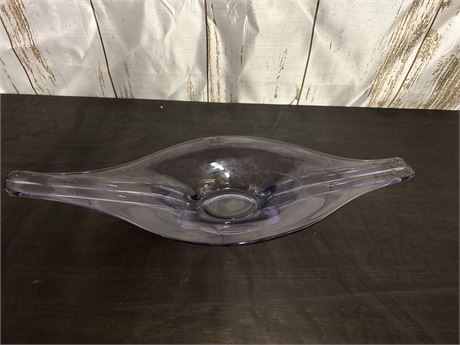 Beautiful Glass Art Purple Bowl