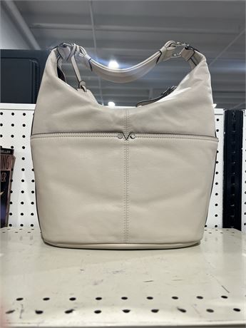 Tignanello Cream Soft Leather Shoulder Bag