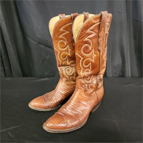 Exotic Cowboy Boot Pair Sz 9-10