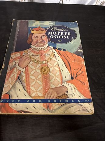 Vintage Complete Mother Goose Book Over 600 Rhymes