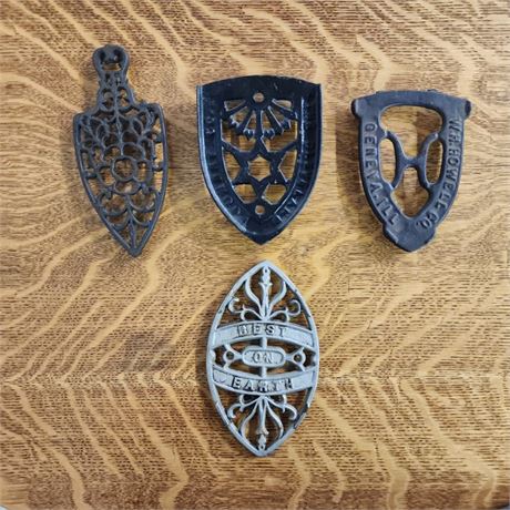 Vintage Cast Iron Sad Iron Rests/Trivets