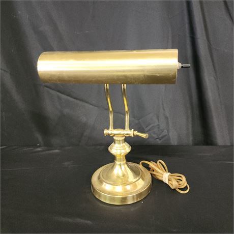 Antique Brass Bankers Lamp