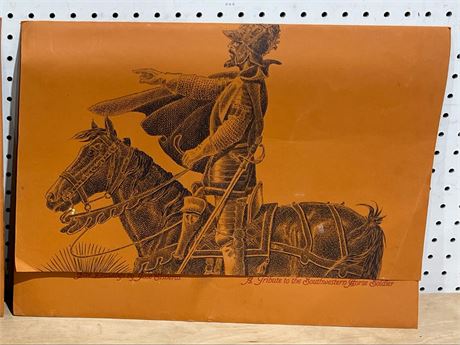 Five Drawings By José Cisneros A Tribute to the Southwestern Horse Soldier