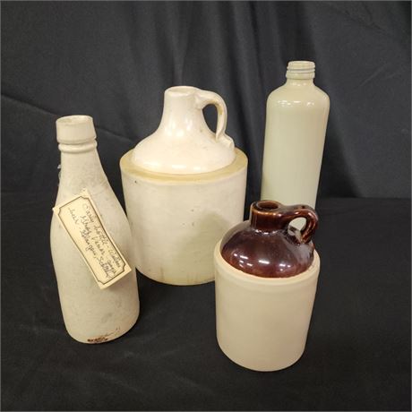 Antique Stoneware Jugs & Bottles