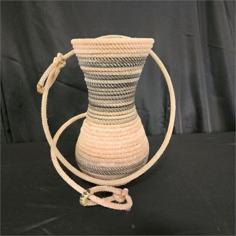 Vintage Lariat Rope Vase