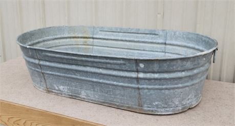 Vintage Metal Water Tub