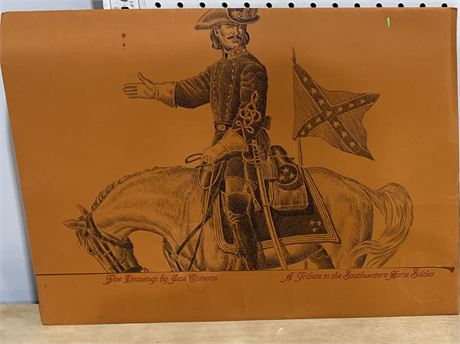 Five Drawings by José Cisneros A Tribute to the Southwestern Horse Soldier