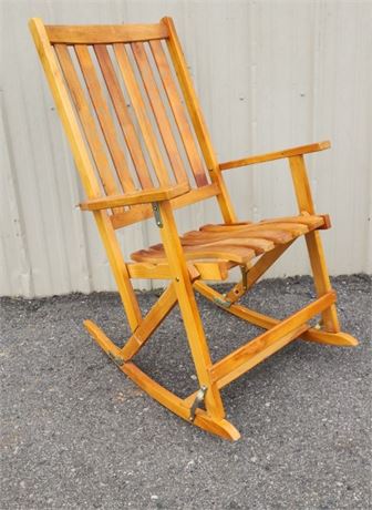 Vintage Folding Rocking Chair