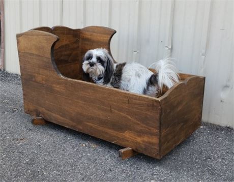 Vintage Wood Cradle