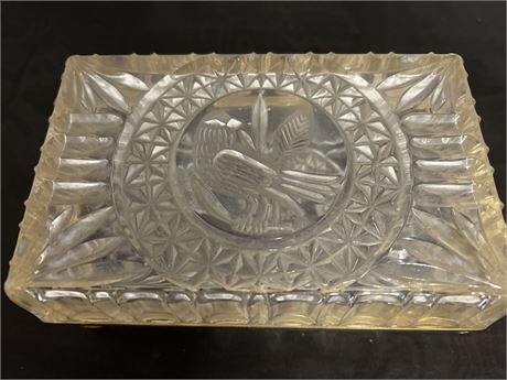 Cristal Jewelry Box With Bird Insignia