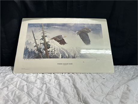 WHERE EAGLES DARE PAINTED BY JOHN POTTER