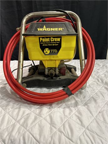 WAGNER Airless Paint Sprayer Without Spray Nozzle Model #770.