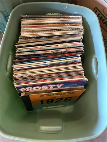 A WHOLE Tote of Records!!