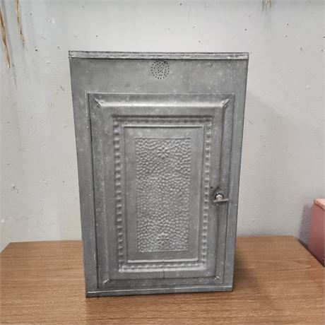 Antique Metal Cupboard - 11x15x23