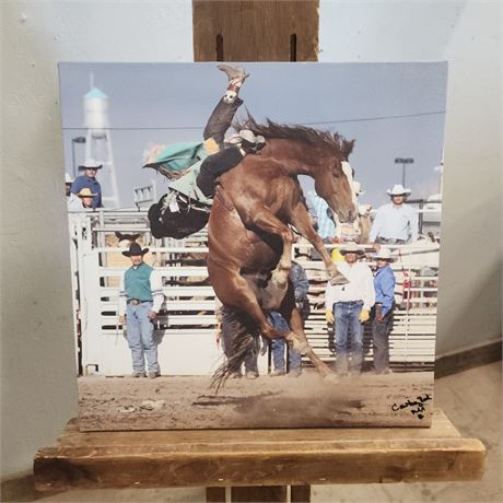 Indian Rodeo Canvas Phot  Print - 16x16