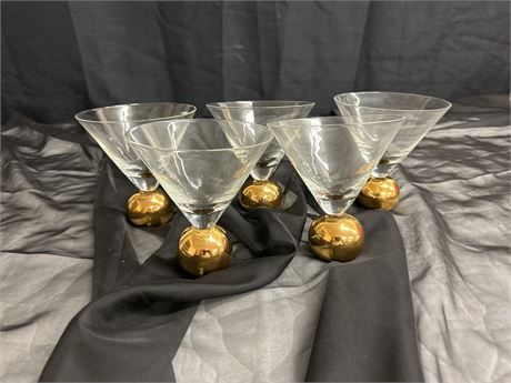 Set Of 5 Martini Glasses 🍸