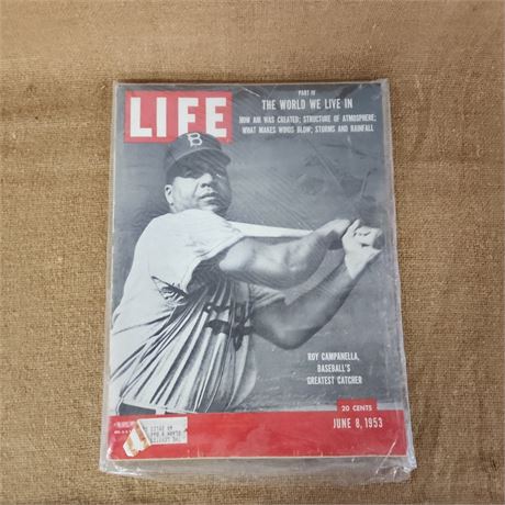 1953 Life Magazine w/ Roy Campanella Cover