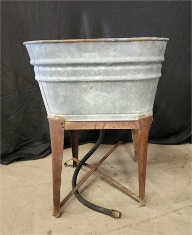 Antique Wash Tub w/ Stand