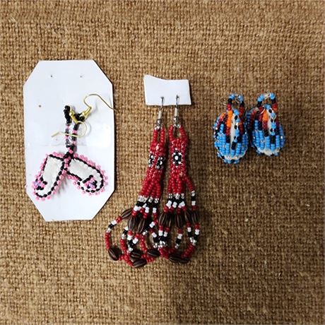 Beaded Earring Trio