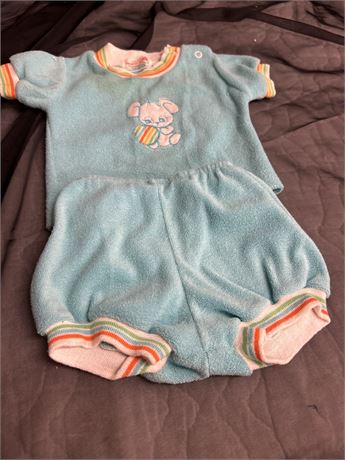 Vintage 6mos boy 2 piece outfit