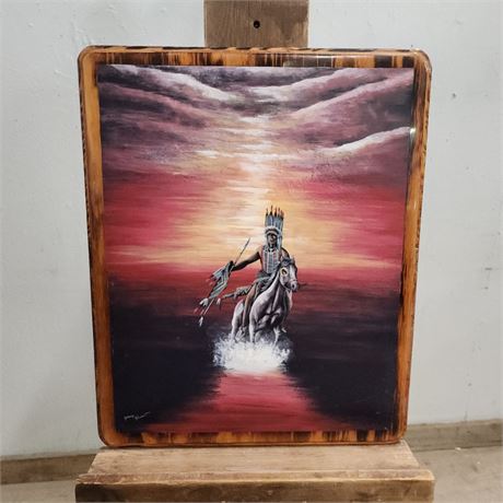 Original Painting on Wood By Jeremy Johnson