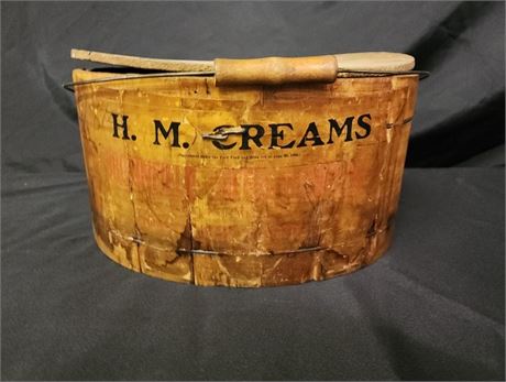 🍨Antique H.M. Creams Ice Cream Bucket