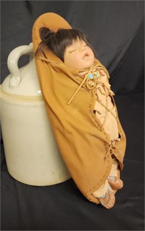 Native American Doll w/ Papoose