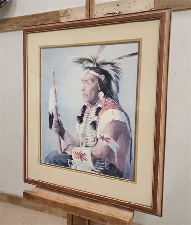 1965 Framed B Leroy Greene Print - 24x29