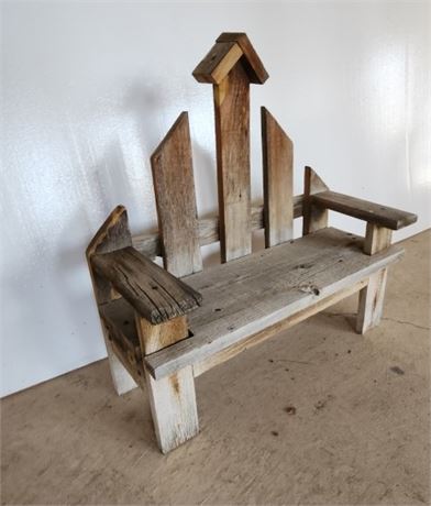 Barnwood Kids Bench/Plant Stand/Display Stand - 28x12x27