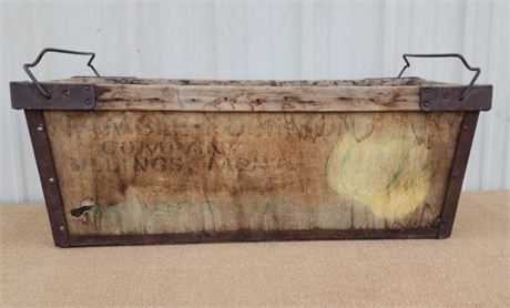 Antique Gamble Robinson Billings, MT Wood & Metal Banana Crate