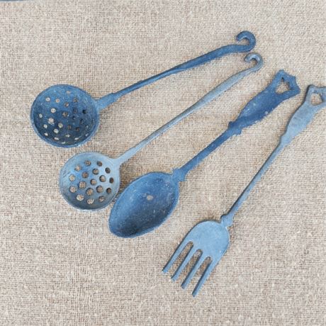 Antique Cast Iron Cooking Utensils